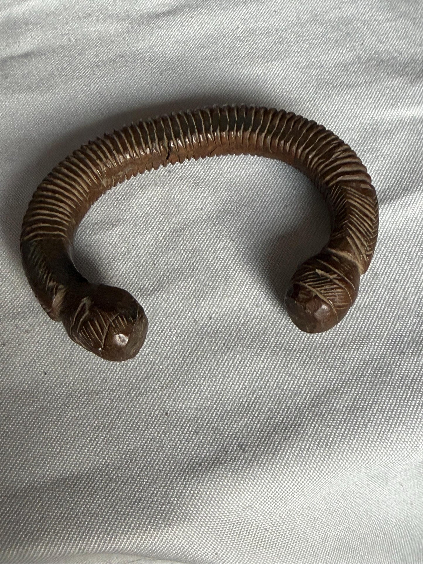 Manilla Century Copper Bronze Manilla Currency Bracelet Ethnographic Arm Ring, heavy manille tradegood 19th money