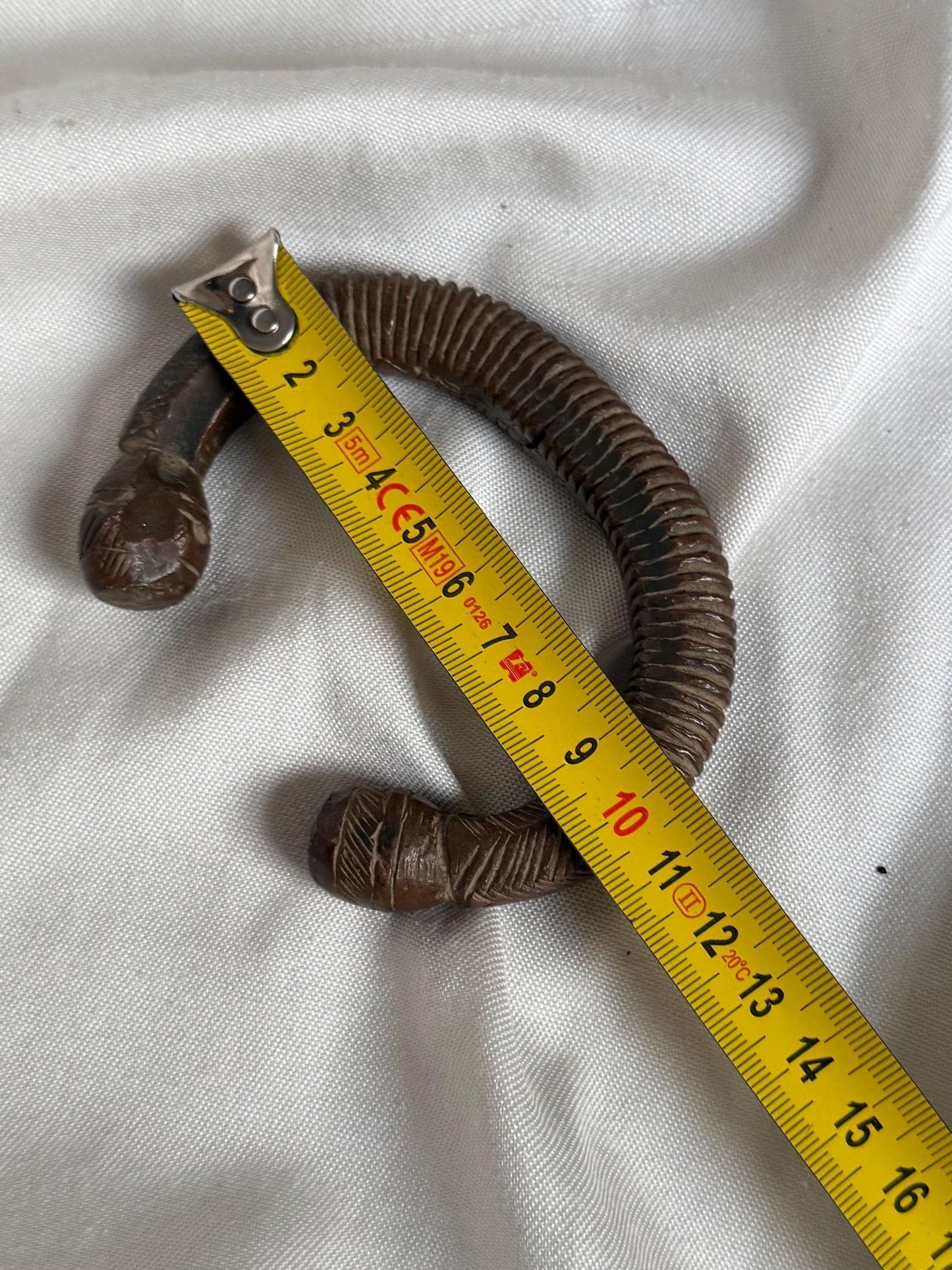 Manilla Century Copper Bronze Manilla Currency Bracelet Ethnographic Arm Ring, heavy manille tradegood 19th money