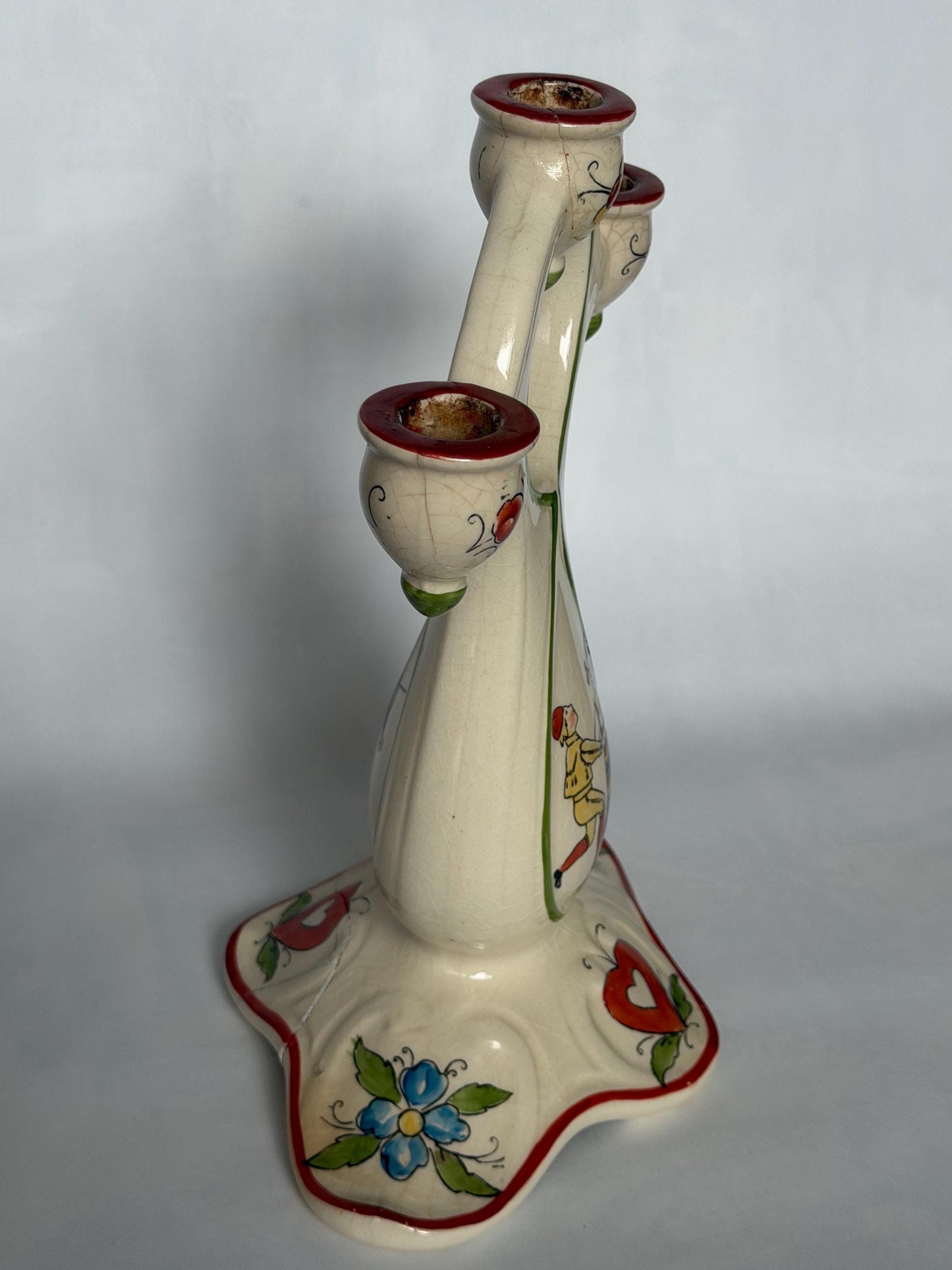 rorstrand xl  antique candle holder, Hilma Persson-Hjelm , daldansen, ca 1900, sweden tableware