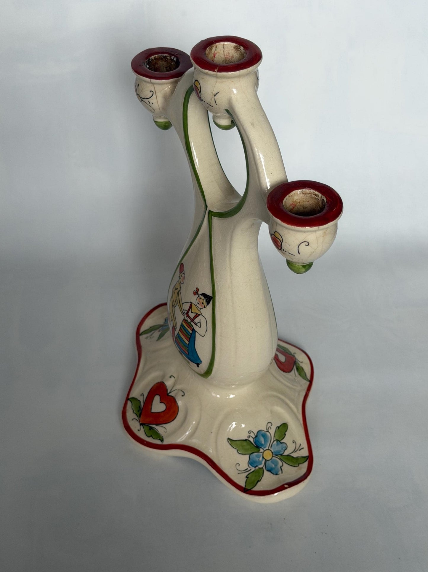 rorstrand xl  antique candle holder, Hilma Persson-Hjelm , daldansen, ca 1900, sweden tableware