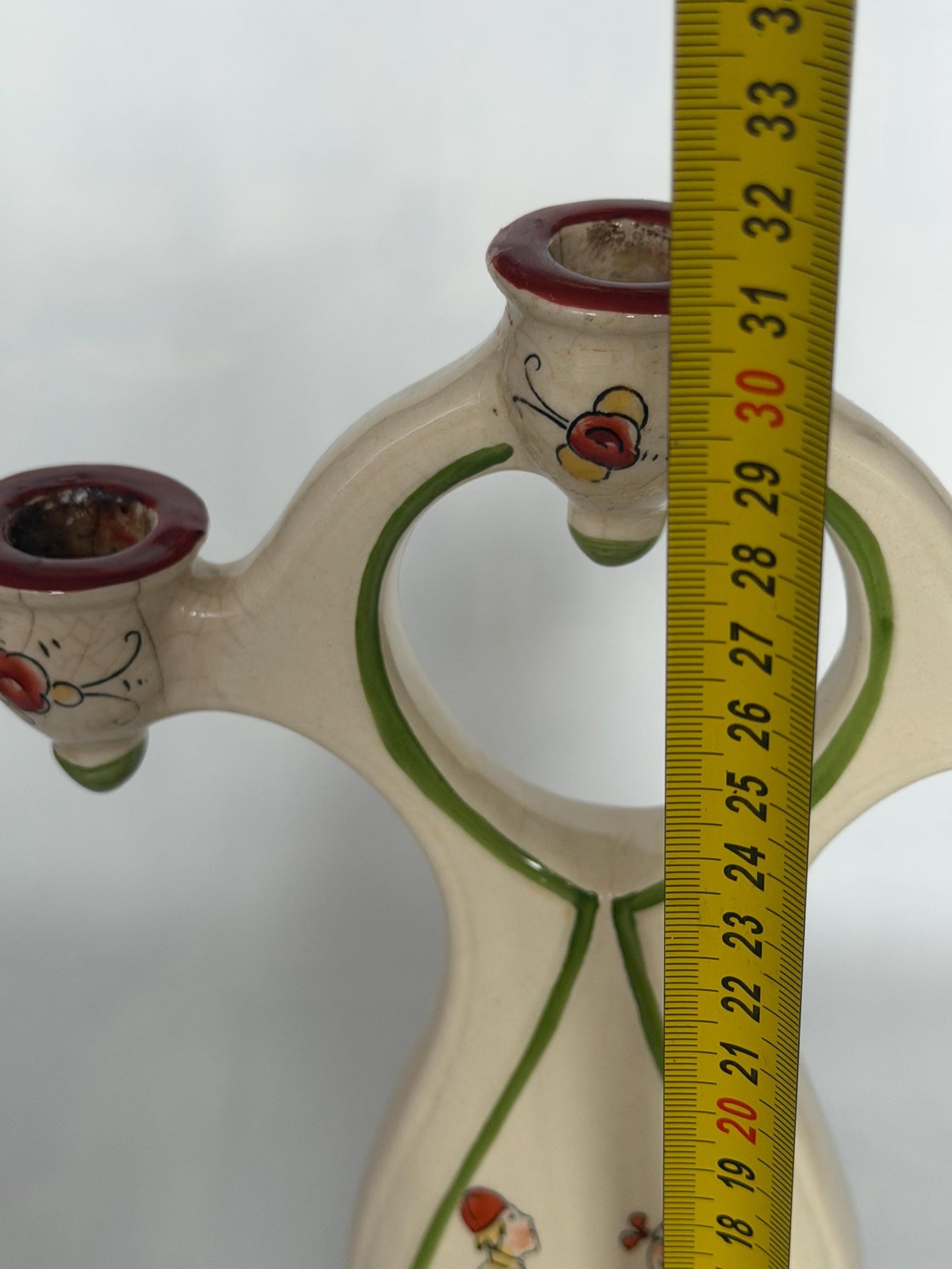 rorstrand xl  antique candle holder, Hilma Persson-Hjelm , daldansen, ca 1900, sweden tableware