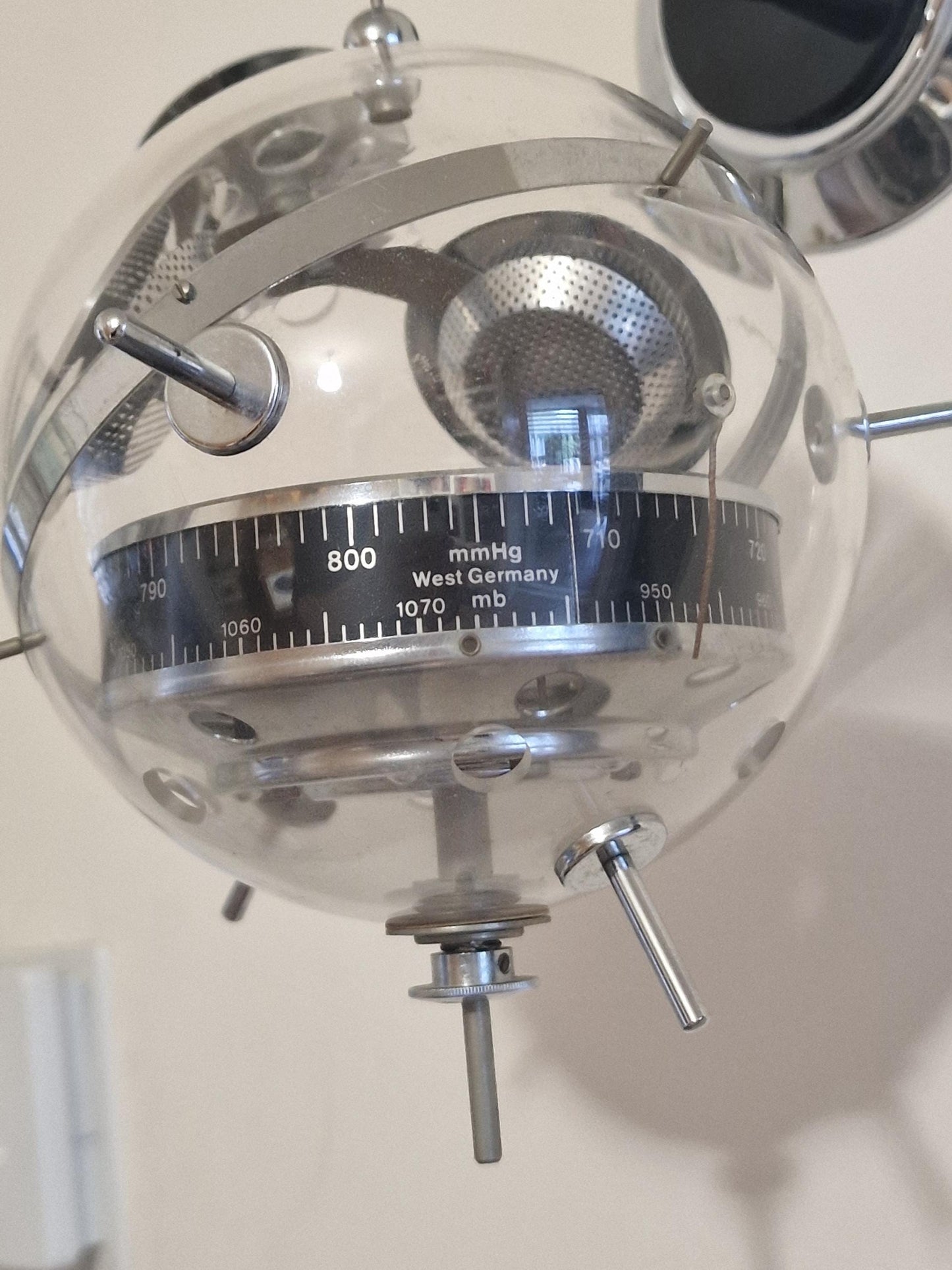 Weather station Space Age SPUTNIK  wall!! Mid Century German modernism 1950s design Barometer Thermometer Hygrometer design weatherstation