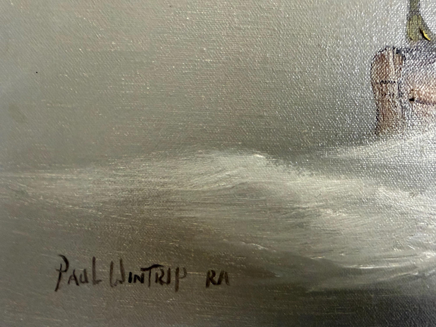 Paul J Wintrip RA - Sailing Vessel - framed oil painting, perfect dramatical sky. painting from ausema dutch art galleryartgallery