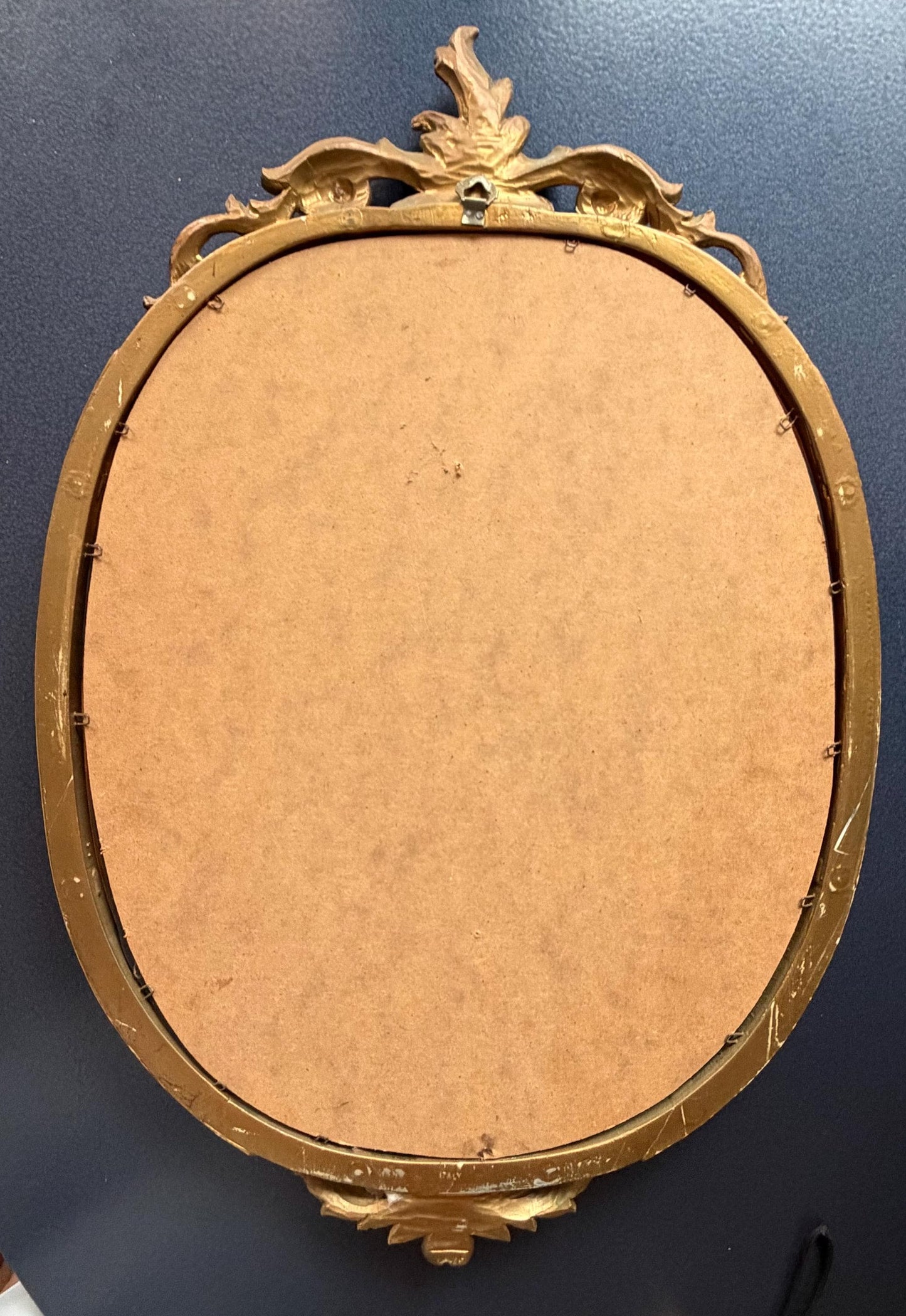 Hollywood regency mirror in rococo style, 1980s, Italy