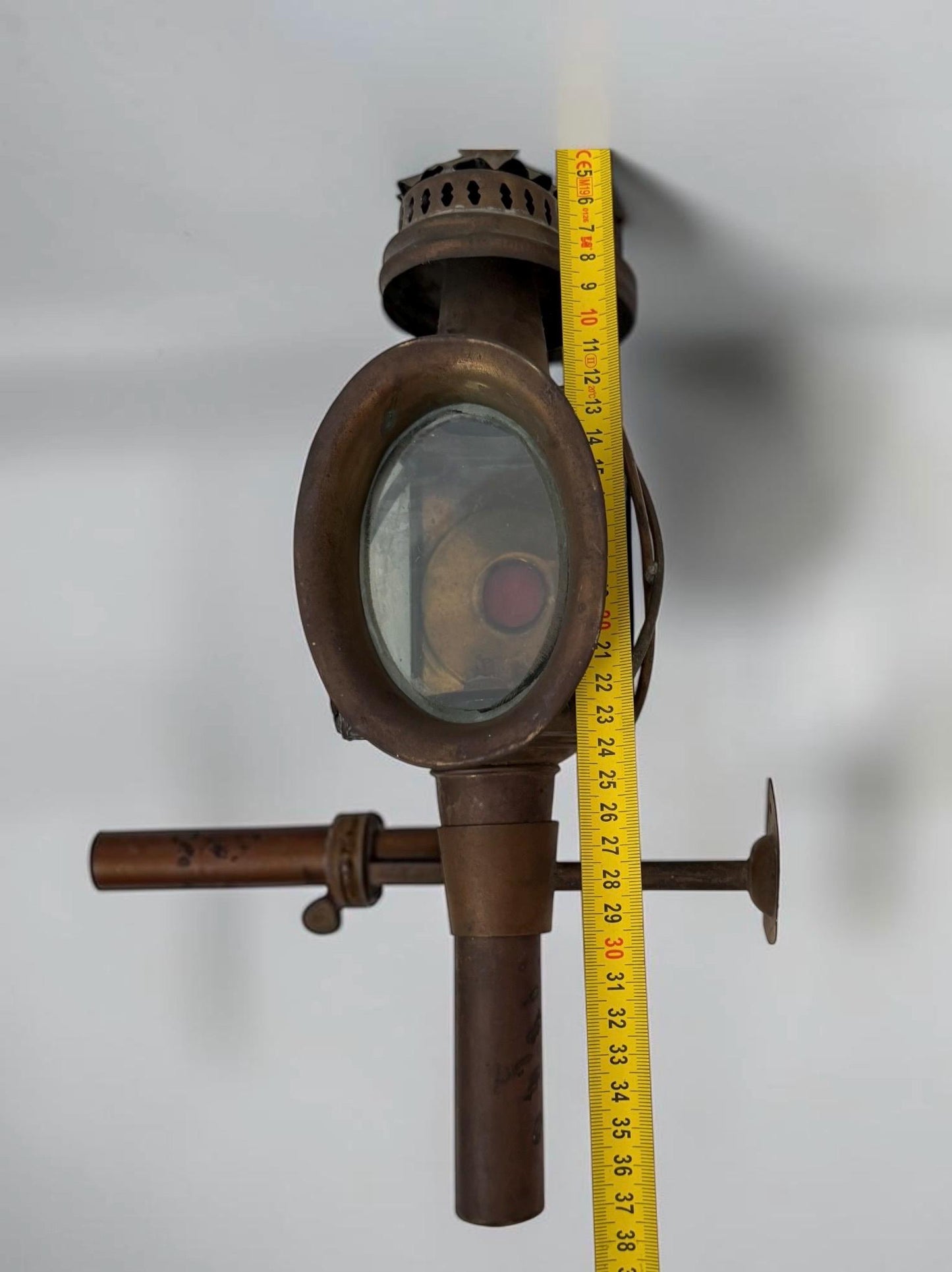Pair of Antique English Copper Coach Lanterns