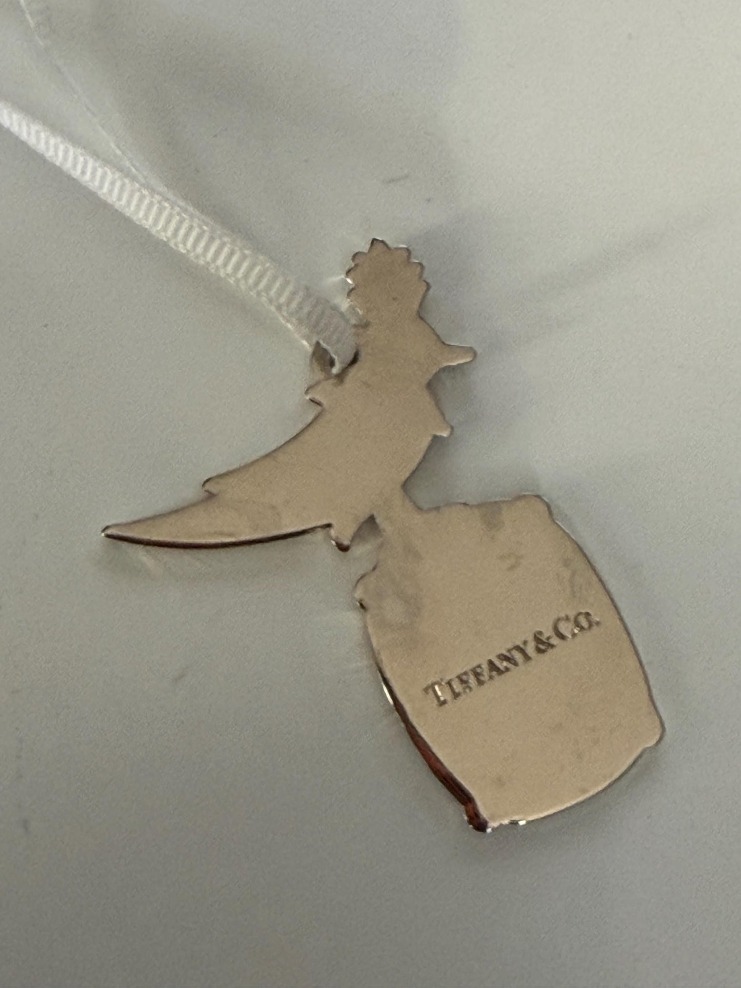 tiffany & co.  sterling silver bead bracelet plus decoratoive or christmas bird ornament, luxury jewelry new york