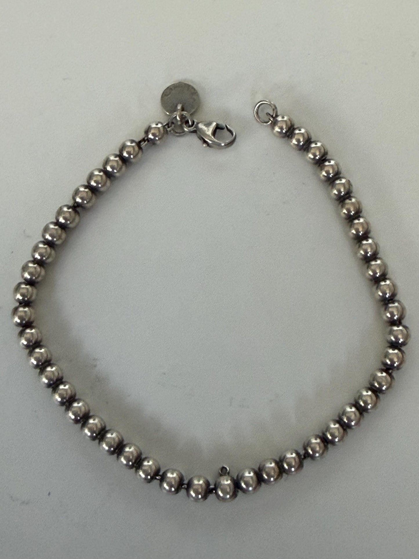 tiffany & co.  sterling silver bead bracelet plus decoratoive or christmas bird ornament, luxury jewelry new york