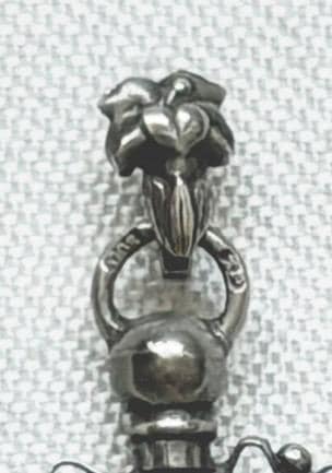 Vintage c.1920 - 800 Silver Pendant with Hand-Picked Edelweiss – Alpine Souvenir Necklace - sound of music grand tour
