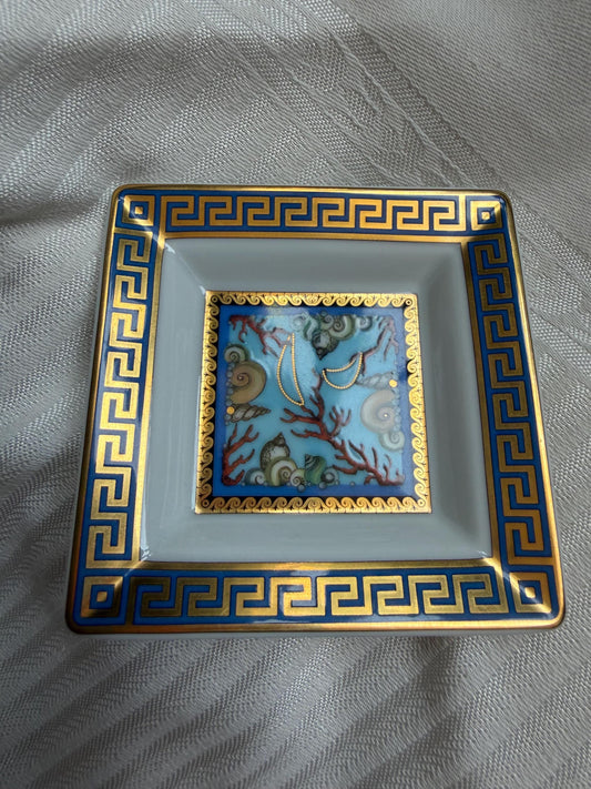 Versace x Rosenthal, Original Rosenthal for Versace porcelain tray from the iconic “Les Trésors de la Mer” collection