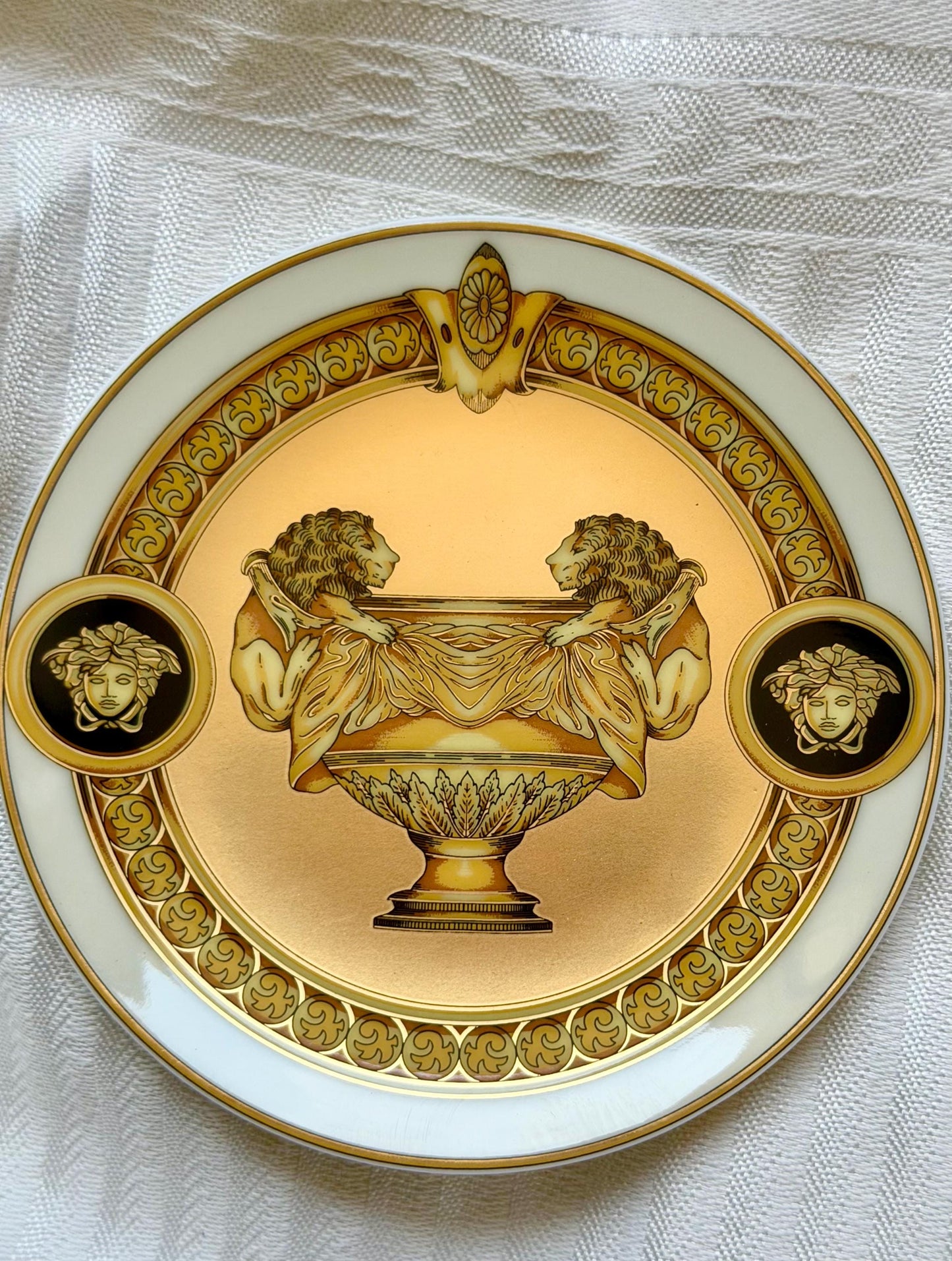 Versace x Rosenthal, Original Rosenthal for Versace porcelain tray from the “Prestige Gala” collection