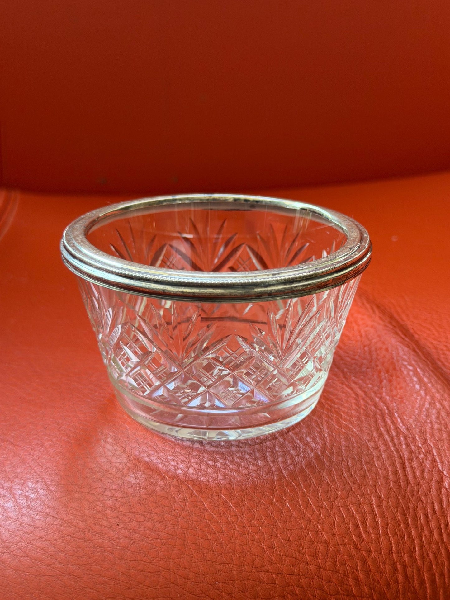 Antique Sterling Silver Crystal Vanity Set Edwardian Perfume Bottles atomizer Cut Glass Dressing Table Set