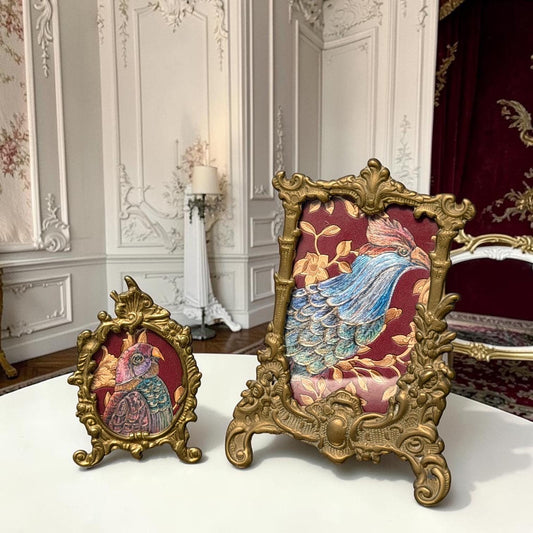 A set of 2 antique photo lists. habsburger antiques Austrian baroque photoframes. austria 19th, or small painting frames