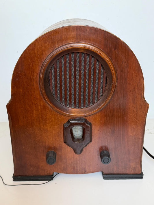 Vintage radio, wood midcentury - nostalgic functional and decorative
