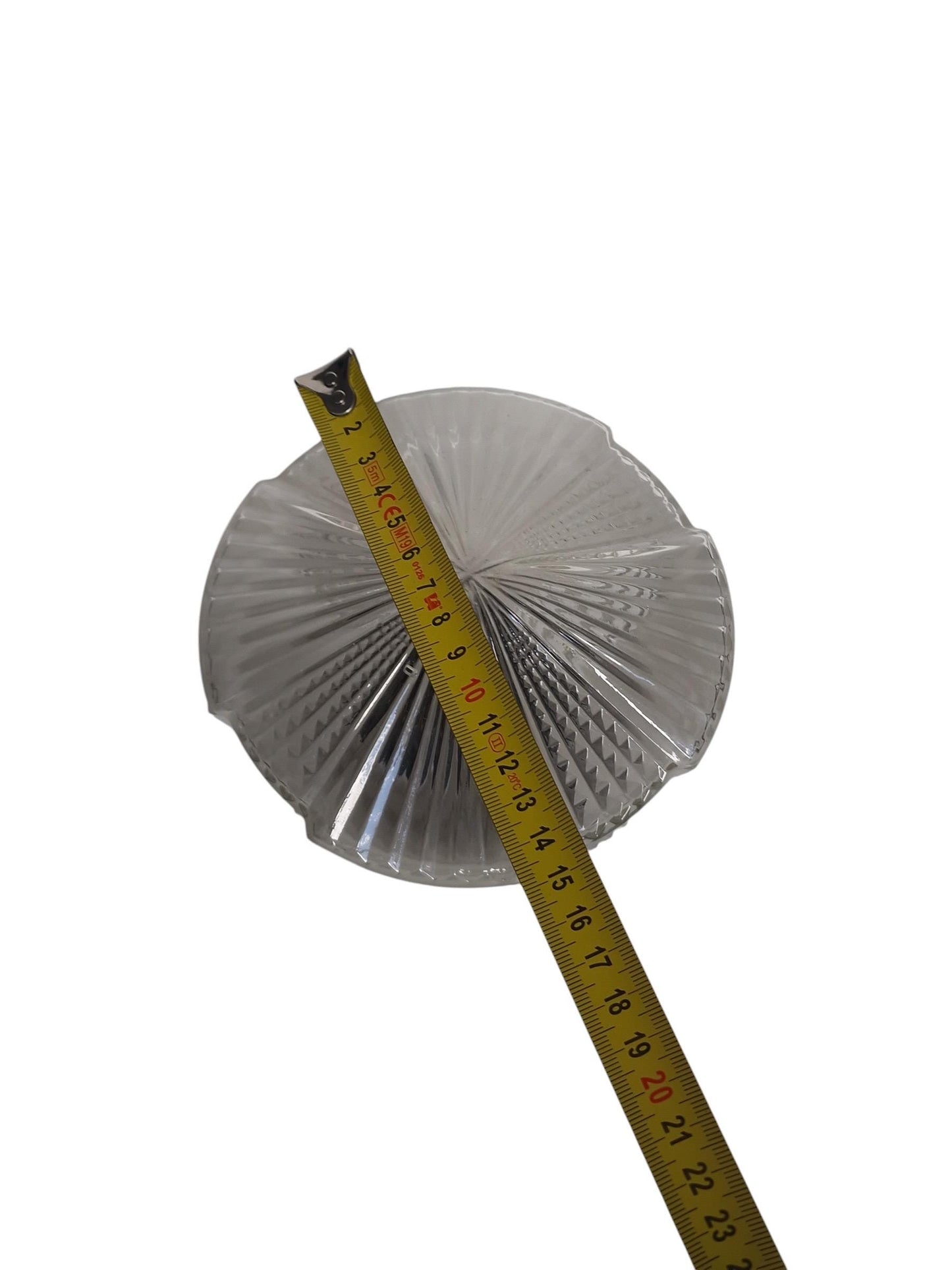 Art Deco light greige and transp soft Glass Ceiling Lamp - Thabur, Niko Fixture, dutch amsterdam design