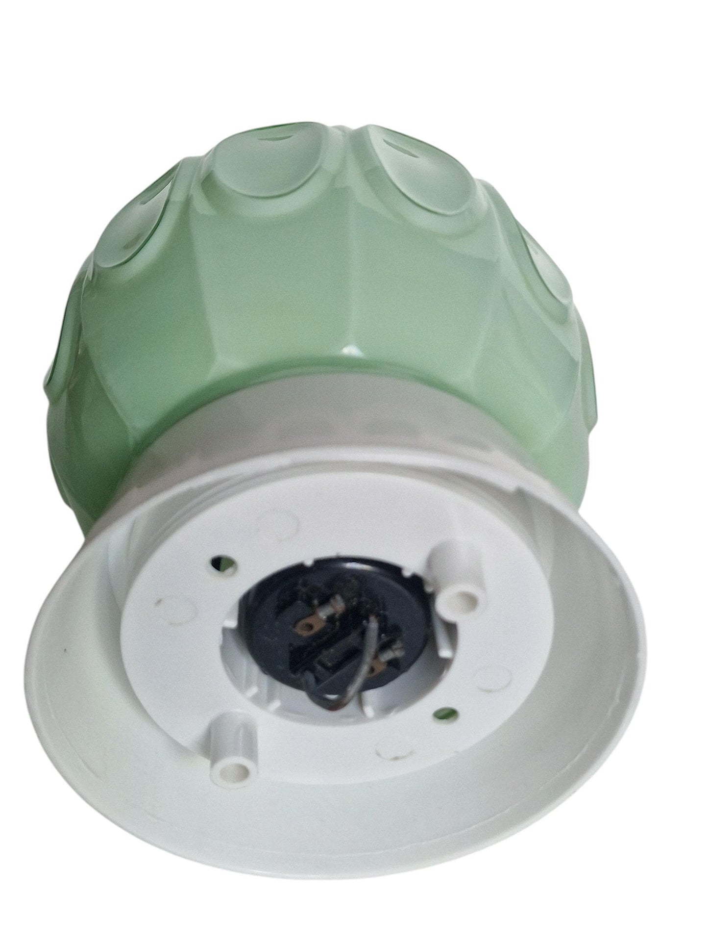 Art Deco light pastel green soft Glass Ceiling Lamp - Thabur, Niko Fixture, dutch amsterdam design