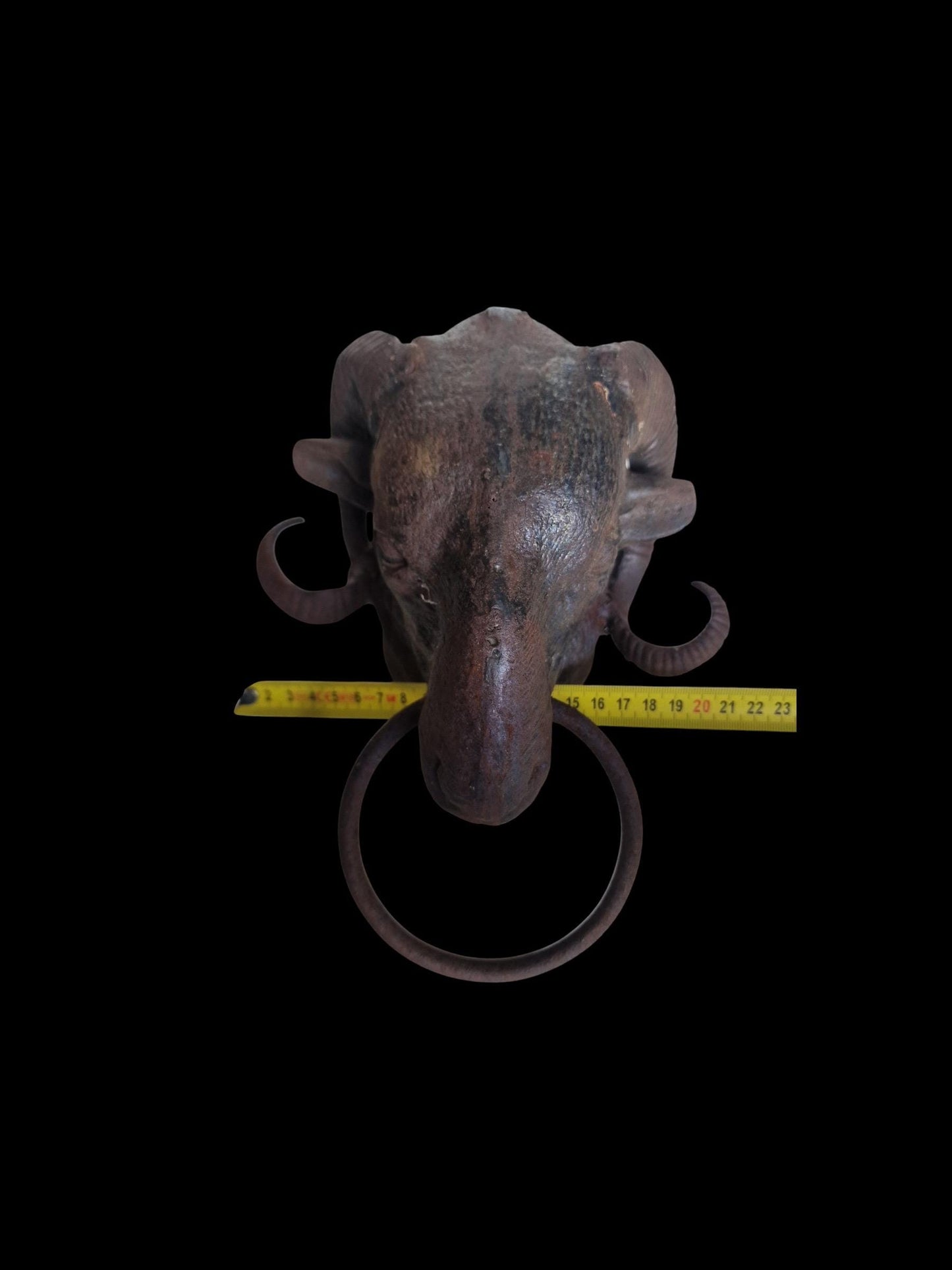 Pair of heavy Ram’s Head Door Knockers, set of 2
