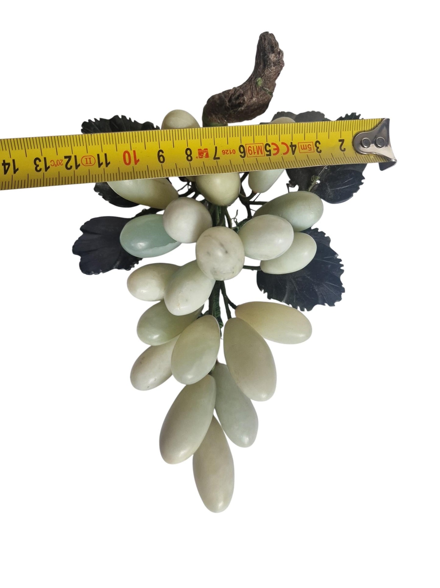 Vintage Chinese nephrite jade grape cluster.