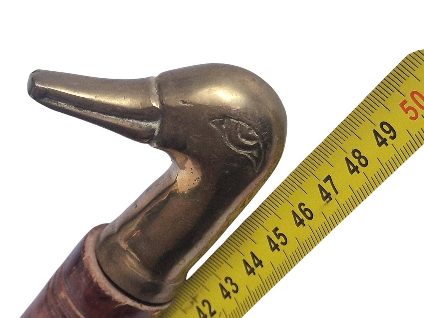 Vintage firm Brass Duck Head Shoe Horn, luxury cottage countryhome
