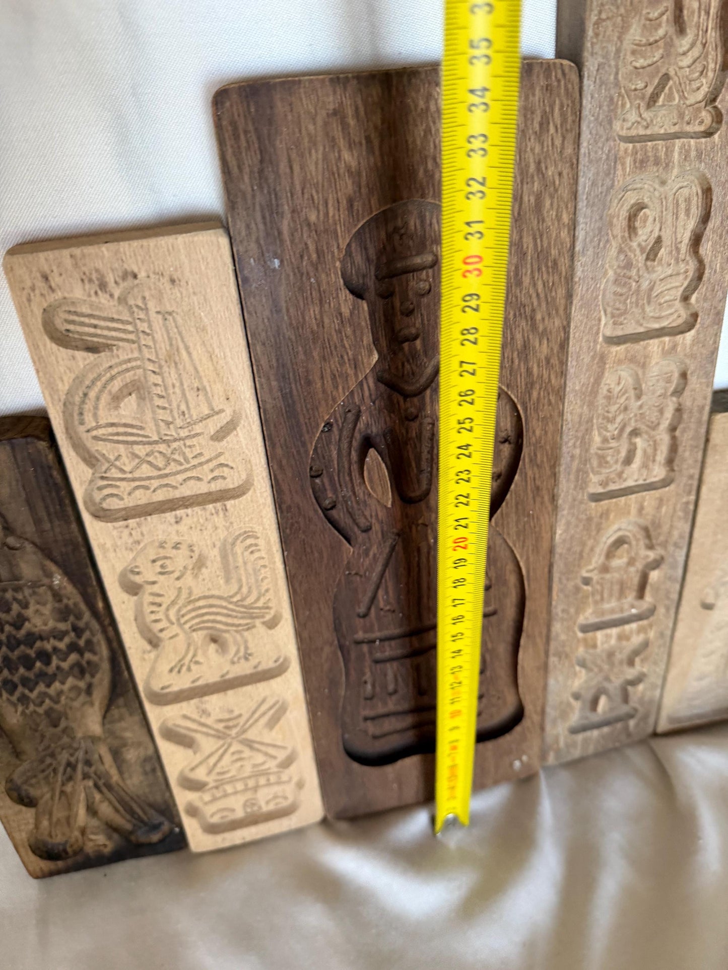 Antique Dutch Speculaas wood Cookie Mold Set wooden handcarved kitchen shelf, Antique holland Mold Set Hand-Carved Wooden baking cake Boards