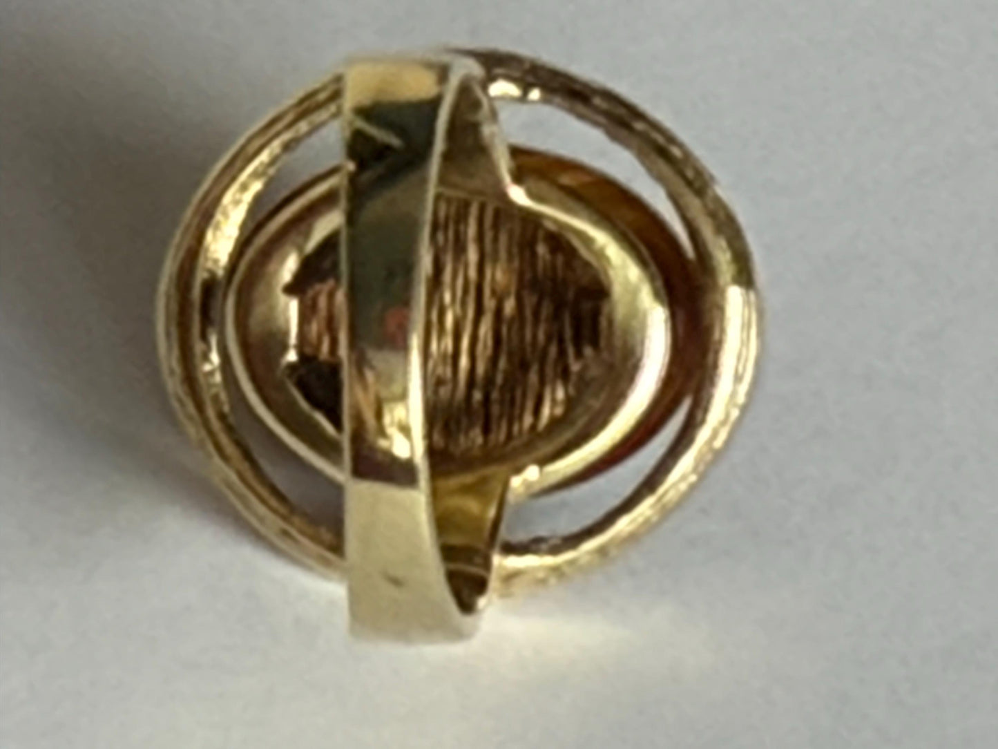 Vintage Scandinavian big designer 14K Gold Tiger’s Eye Ring,  Modernist 585 Gold,  Size 51, 8.2 g, perfect conditionausema jewelry