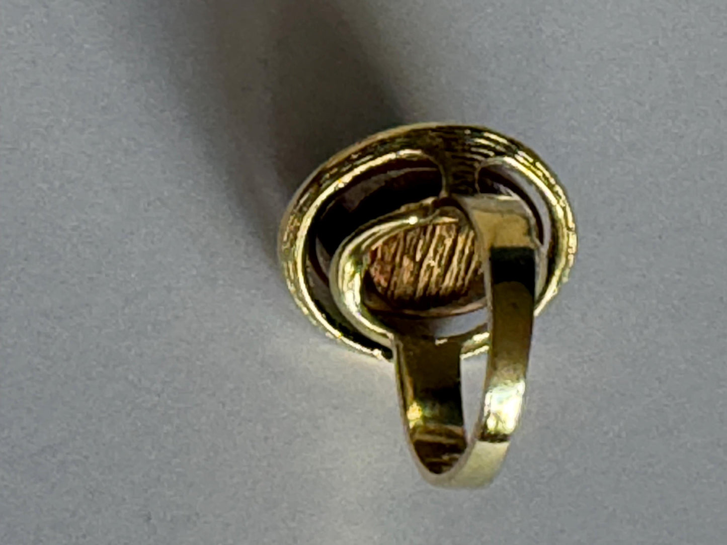 Vintage Scandinavian big designer 14K Gold Tiger’s Eye Ring,  Modernist 585 Gold,  Size 51, 8.2 g, perfect conditionausema jewelry