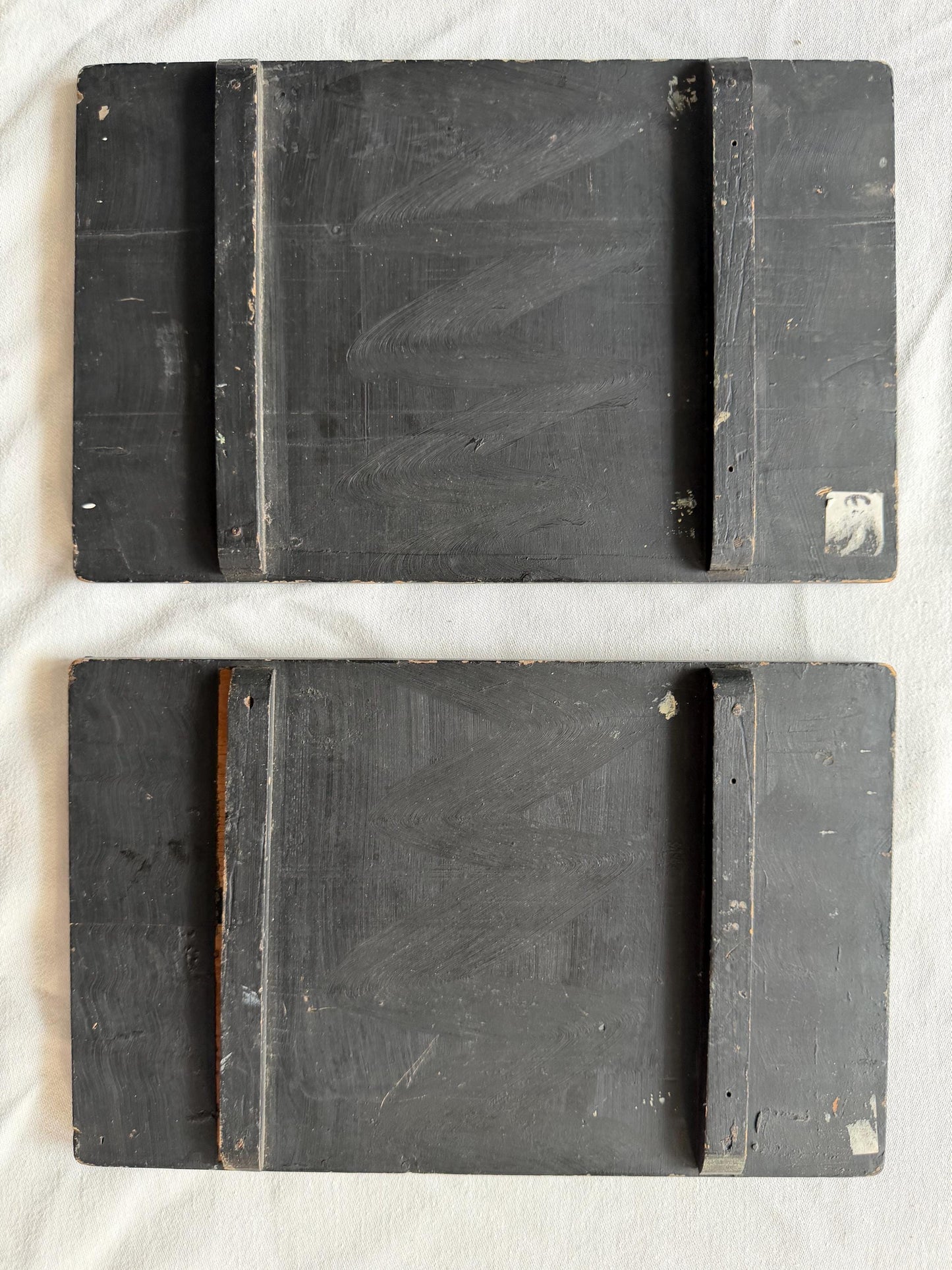 Ser of 19th Century Japanese Lacquer Panels – with Inlay – Meiji Period, pair antique wood  carving japan