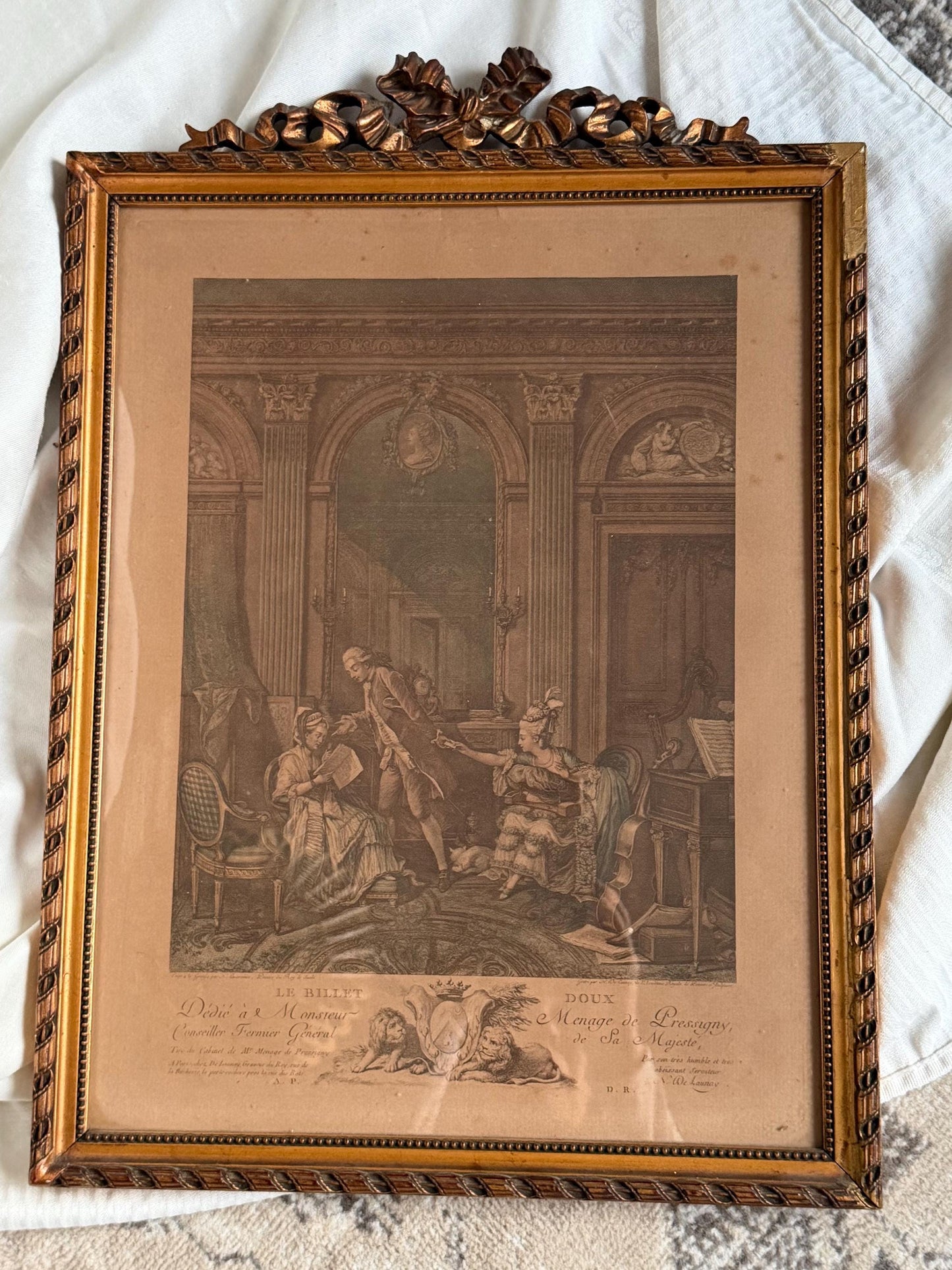 Pair of 18th Century French Rococo Engravings by Nicolas de Launay after Pierre-Antoine Baudouin, painting from ausema dutch art gallery