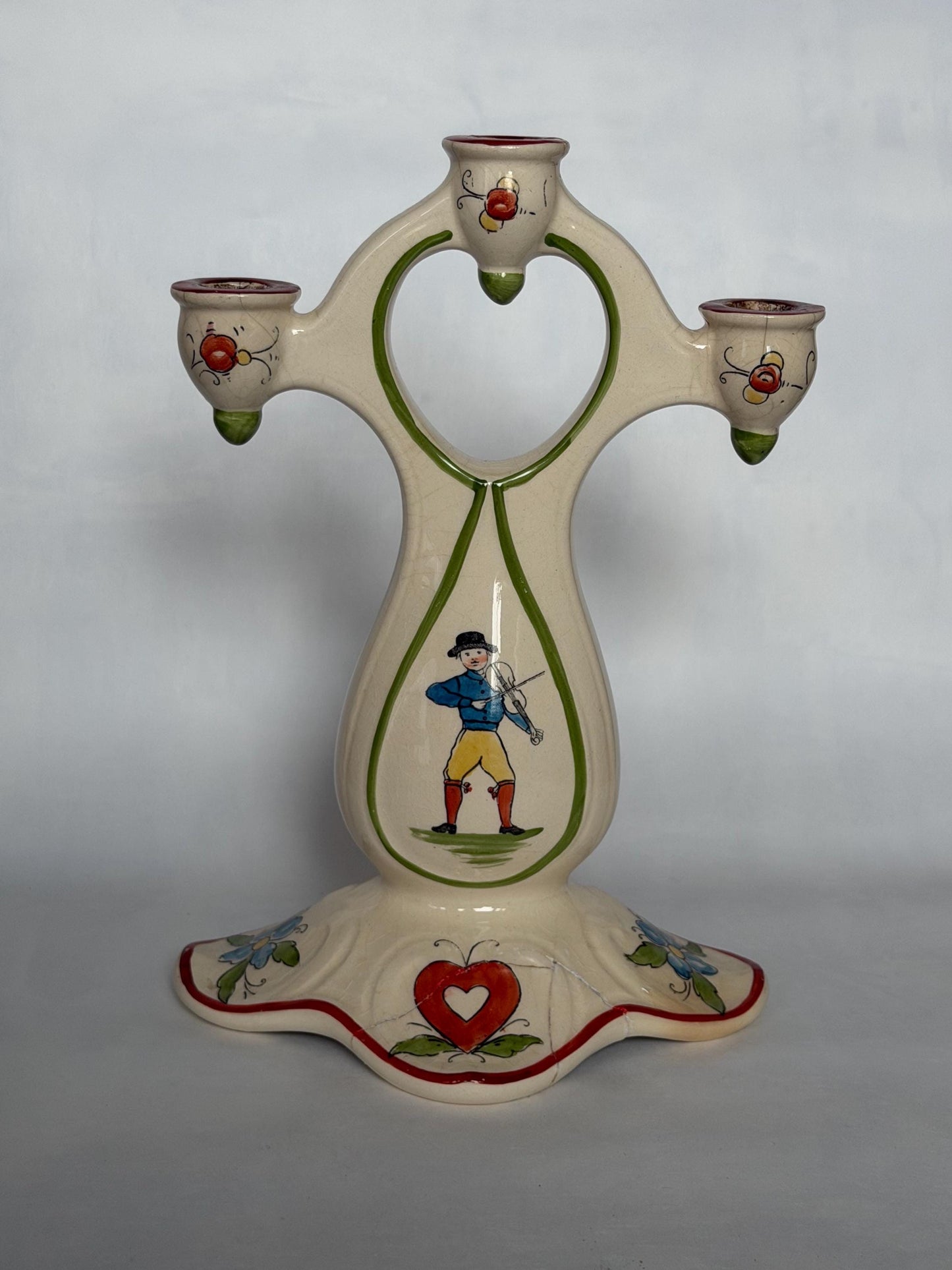 rorstrand xl  antique candle holder, Hilma Persson-Hjelm , daldansen, ca 1900, sweden tableware
