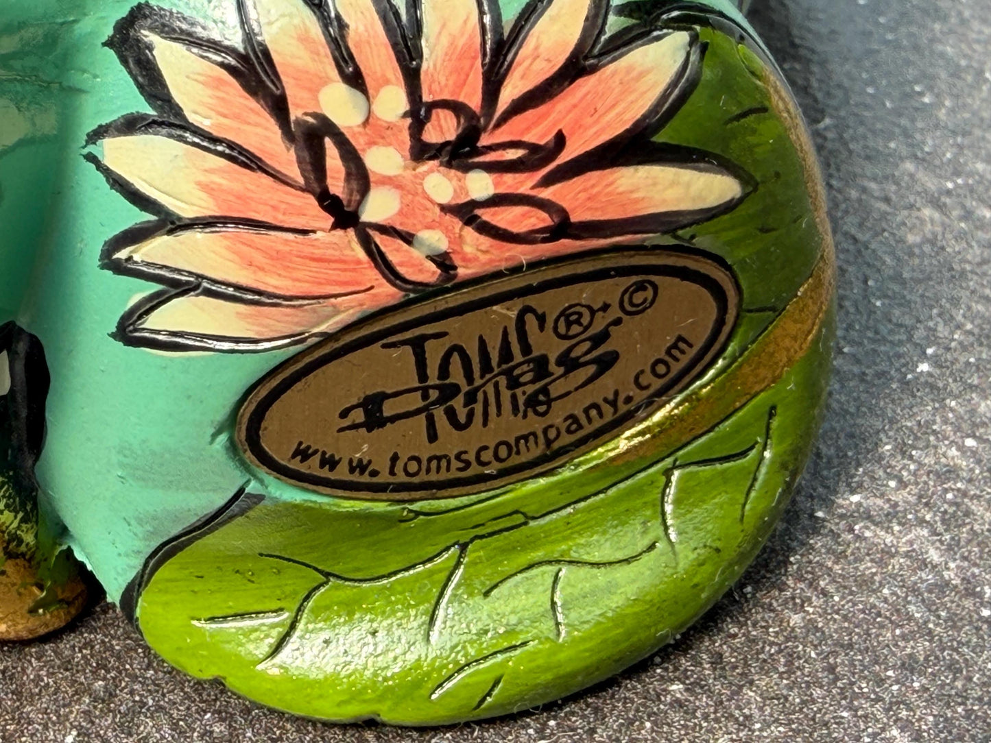 Tom’s Drag designer objects, Retired fancy Elephant & prince Frog Figurines – Hand Painted Collectible Figures by Tom Hoffmann