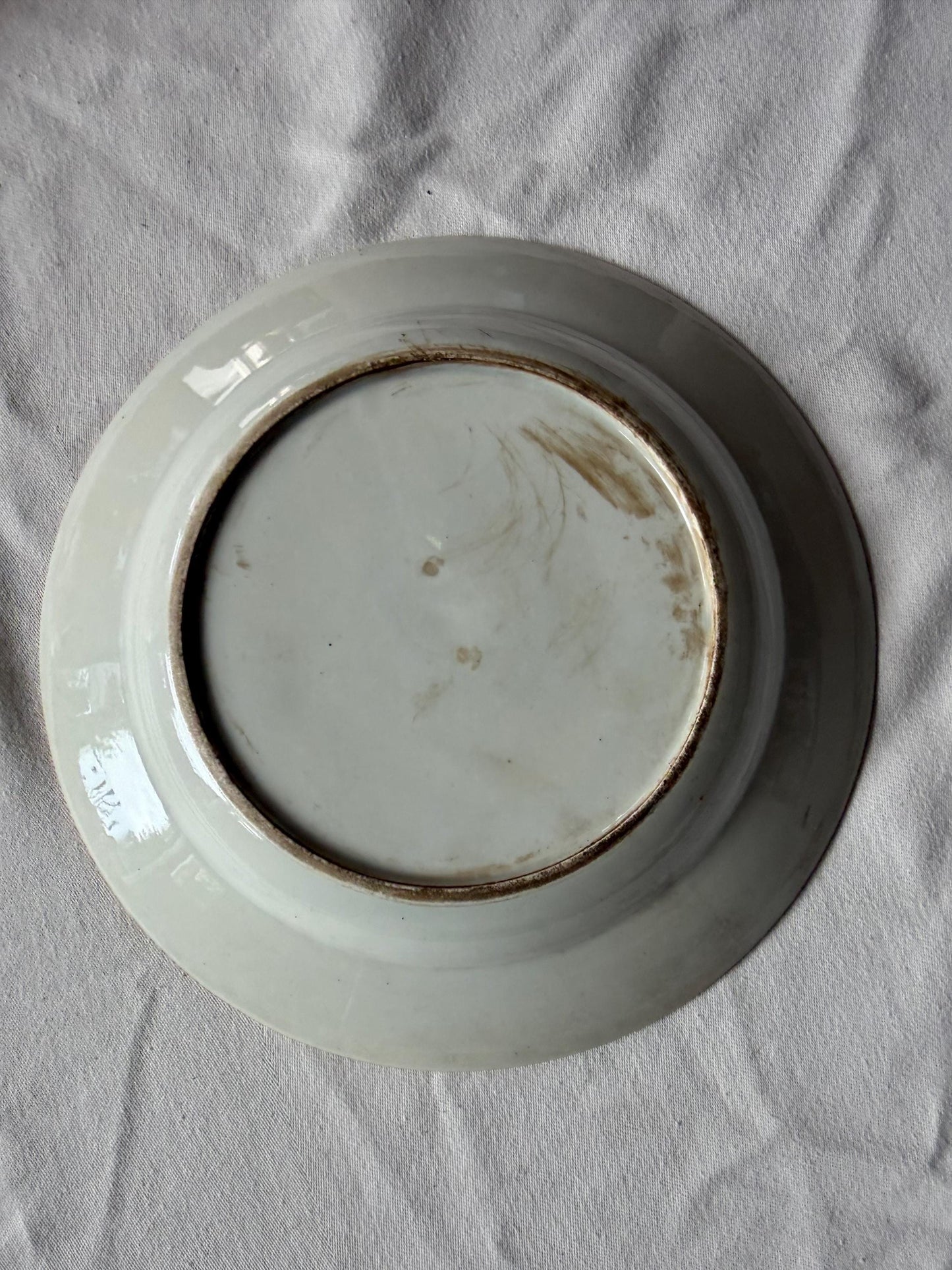 Set of Three Antique Chinese Export Famille Rose Porcelain Soup Plates Qianlong asian antiques 18th
