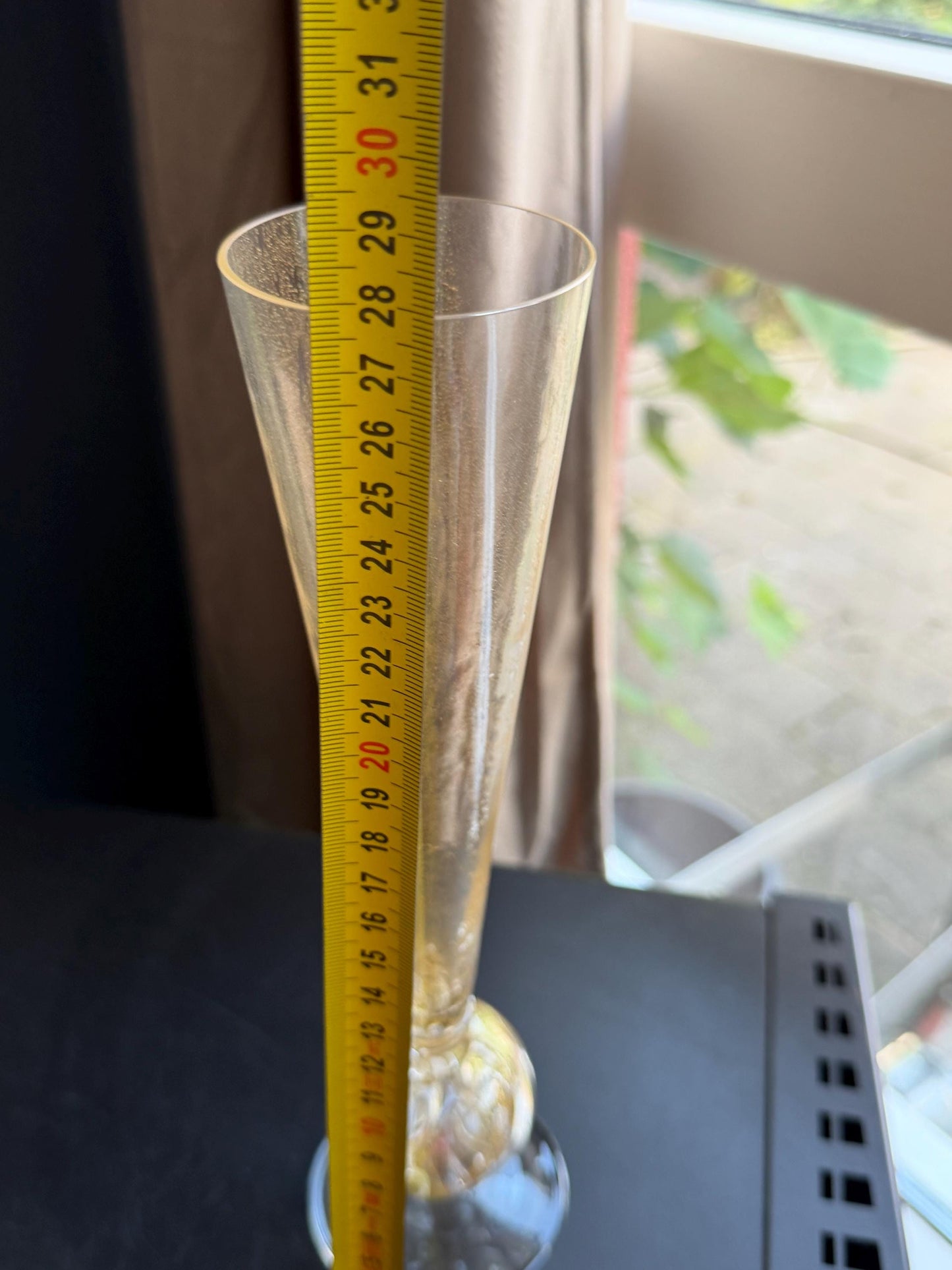 Set of 6 Carlo Moretti Murano Champagne Flutes, Signed Collectible Stem Glass exclusive designer luxury tableware