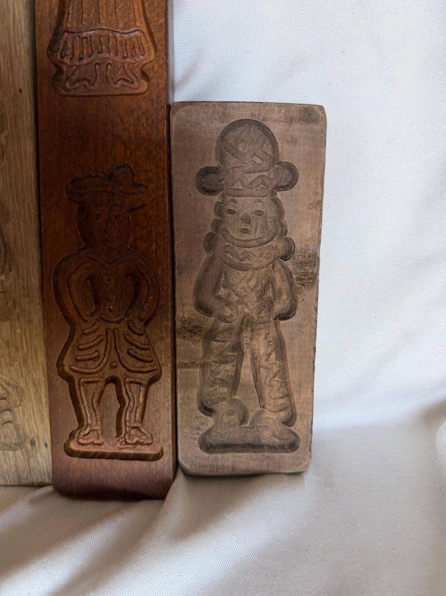Antique Dutch Speculaas sinterklaas wood Cookie Mold Set wooden handcarved kitchen shelf, holland  Hand-Carved Wooden baking cake Boards