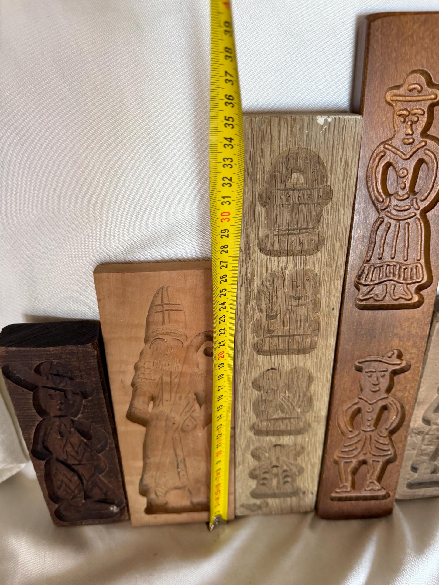 Antique Dutch Speculaas sinterklaas wood Cookie Mold Set wooden handcarved kitchen shelf, holland  Hand-Carved Wooden baking cake Boards
