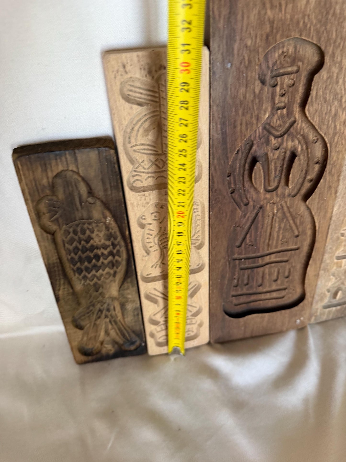 Antique Dutch Speculaas wood Cookie Mold Set wooden handcarved kitchen shelf, Antique holland Mold Set Hand-Carved Wooden baking cake Boards