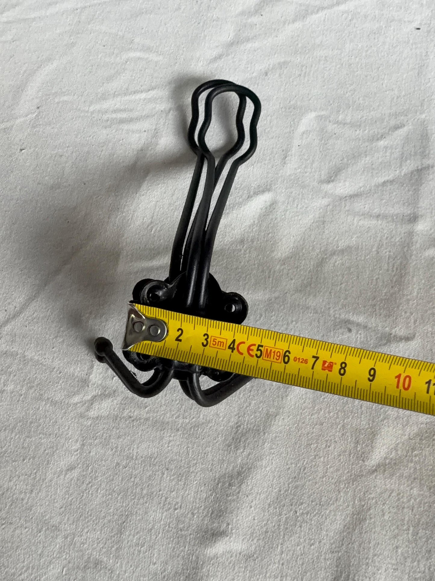 Vintage Dutch Coat Hooks Set of 4, Double Hooks