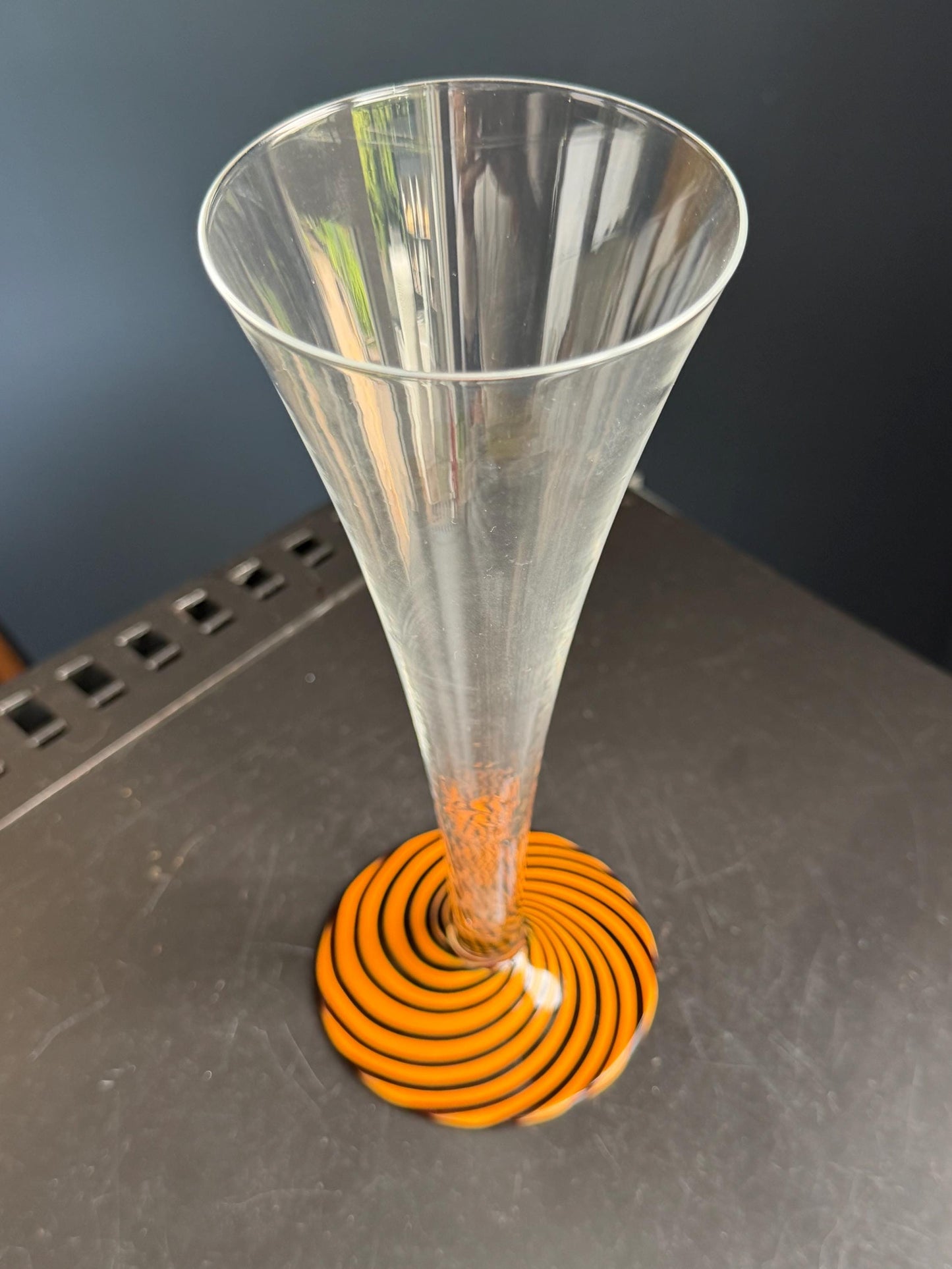 Carlo Moretti Murano Glass Champagne Flute