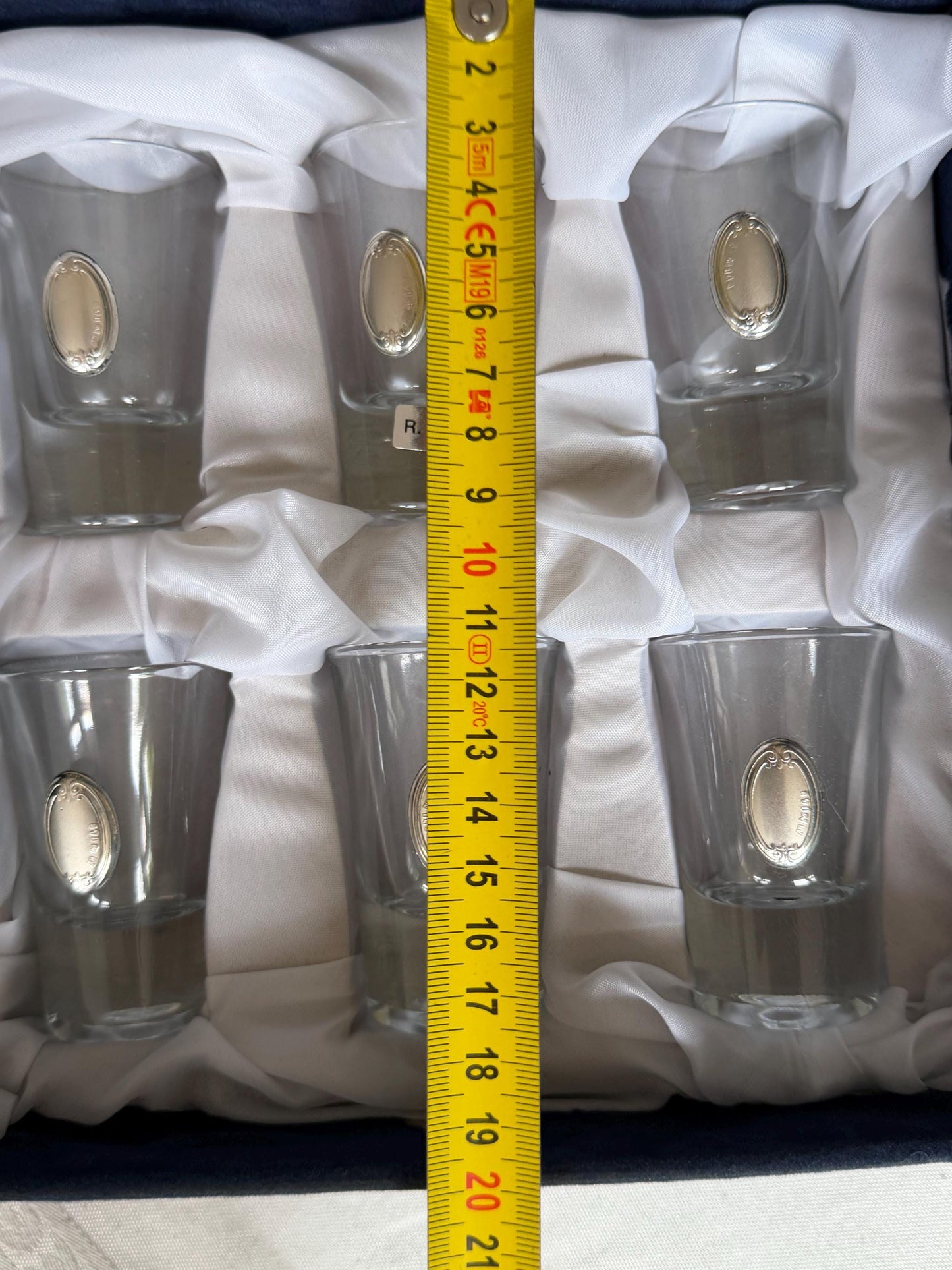 925 silver liquer  glasses, liquer crystal , vintage italy, with silver shield can be engraved, personalised limoncello ouzo raki