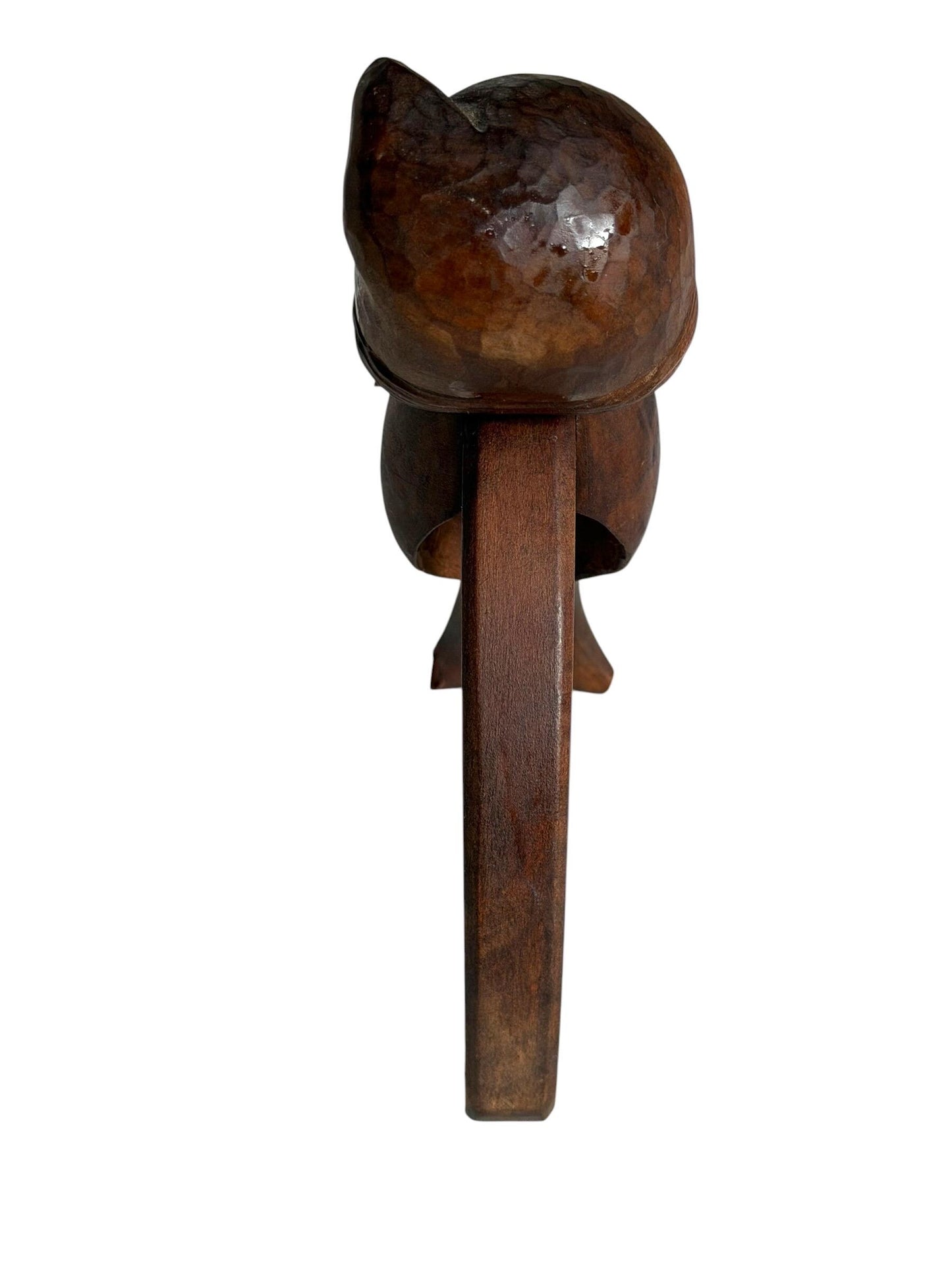Mid-Century Erzgebirge Wooden Nutcracker – Hand Carved Folk Art – Early Tourism Piece – Bearded Man