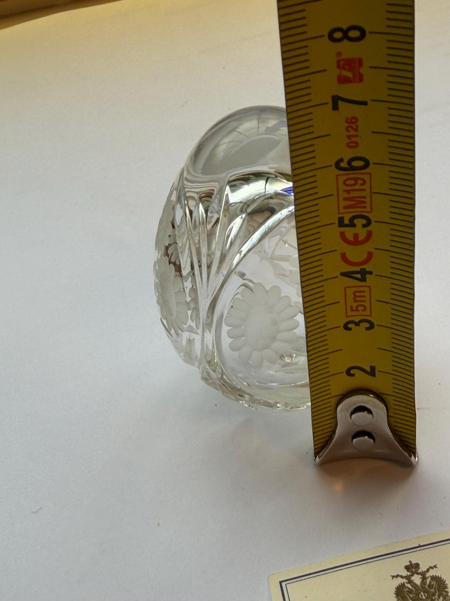 Faberge Crystal Egg, Limited Edition, signed, numbered faberge