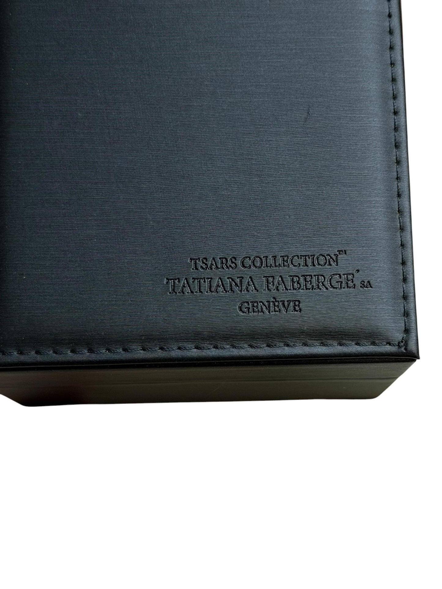 Fabergé Egg Sterling Silver set Earrings plus necklace , Tatiana Tsars Collection faberge 9nine ketting 45 cm
