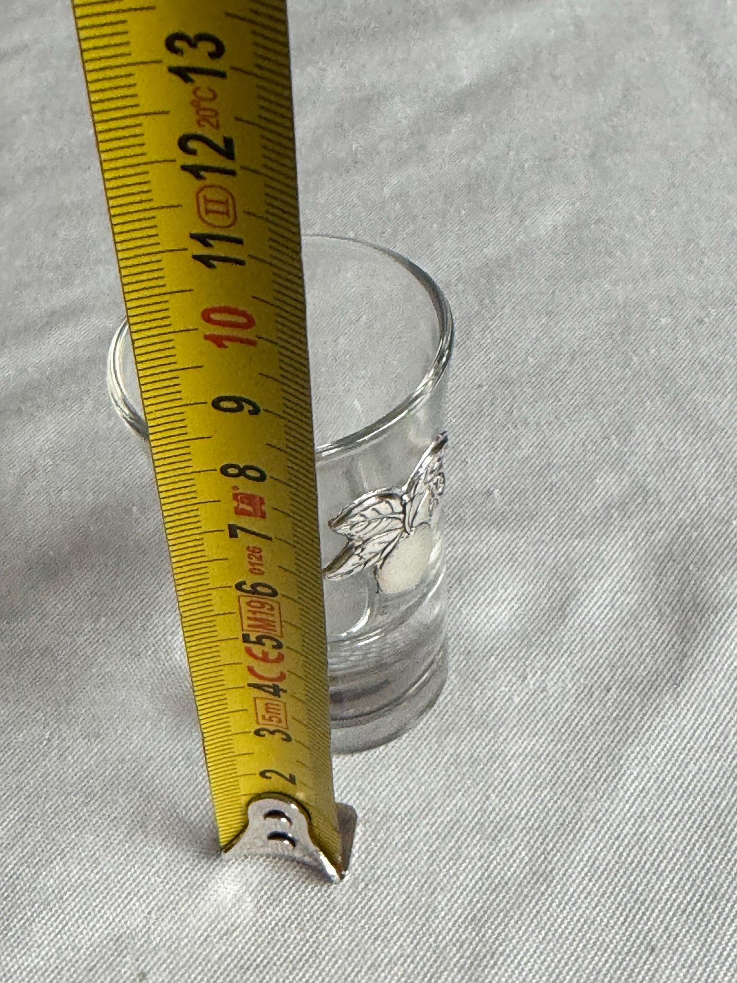 Limoncello drinking game,  925 silver glasses, liquer crystal , vintage italy,