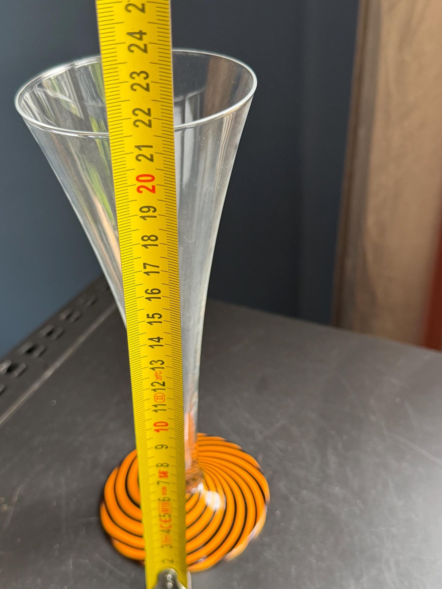Carlo Moretti Murano Glass Champagne Flute