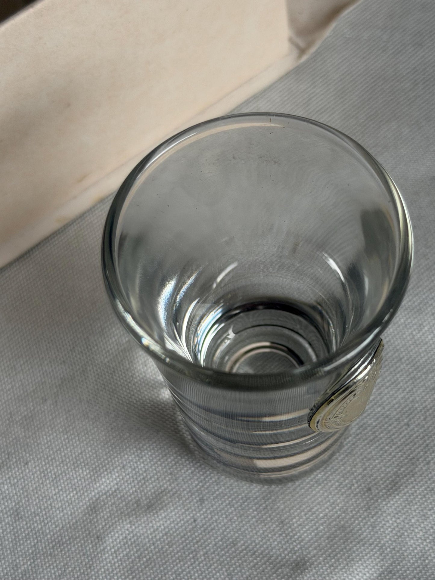Limoncello 925 silver glasses, liquer crystal , vintage italy,