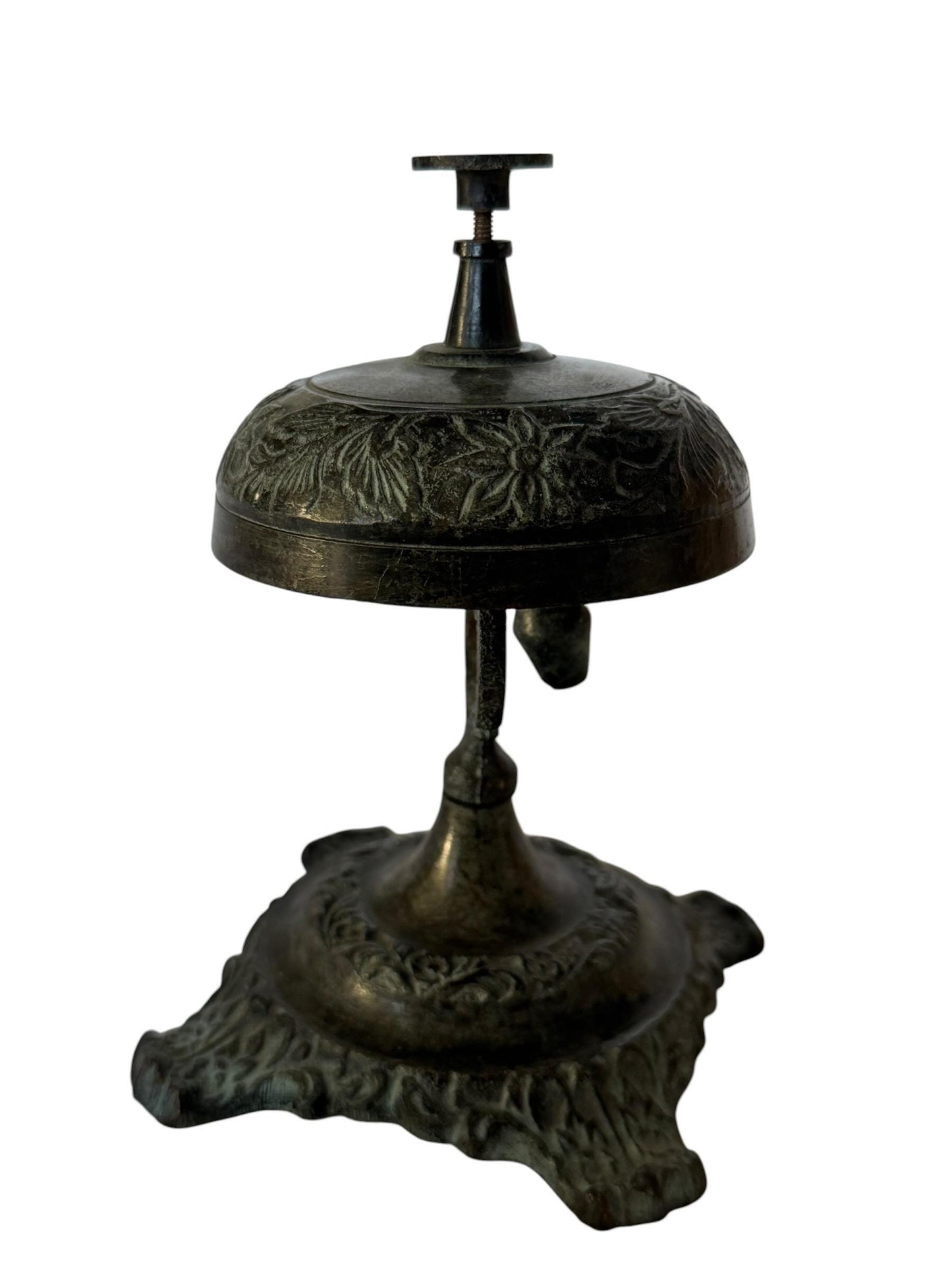 Antique Hotel Desk Bell, Art Nouveau Clerk Counter Bell, 1900s. Hotelbell