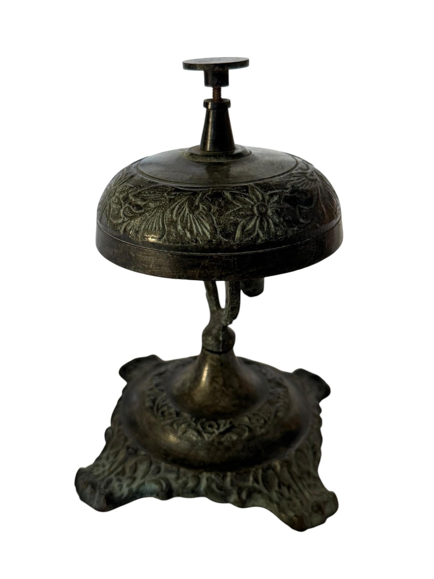Antique Hotel Desk Bell, Art Nouveau Clerk Counter Bell, 1900s. Hotelbell