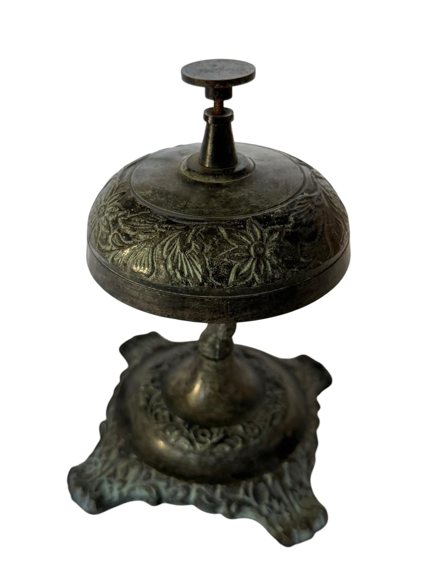 Antique Hotel Desk Bell, Art Nouveau Clerk Counter Bell, 1900s. Hotelbell