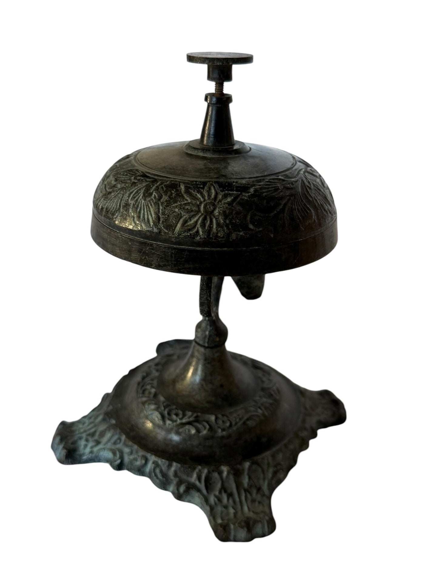 Antique Hotel Desk Bell, Art Nouveau Clerk Counter Bell, 1900s. Hotelbell
