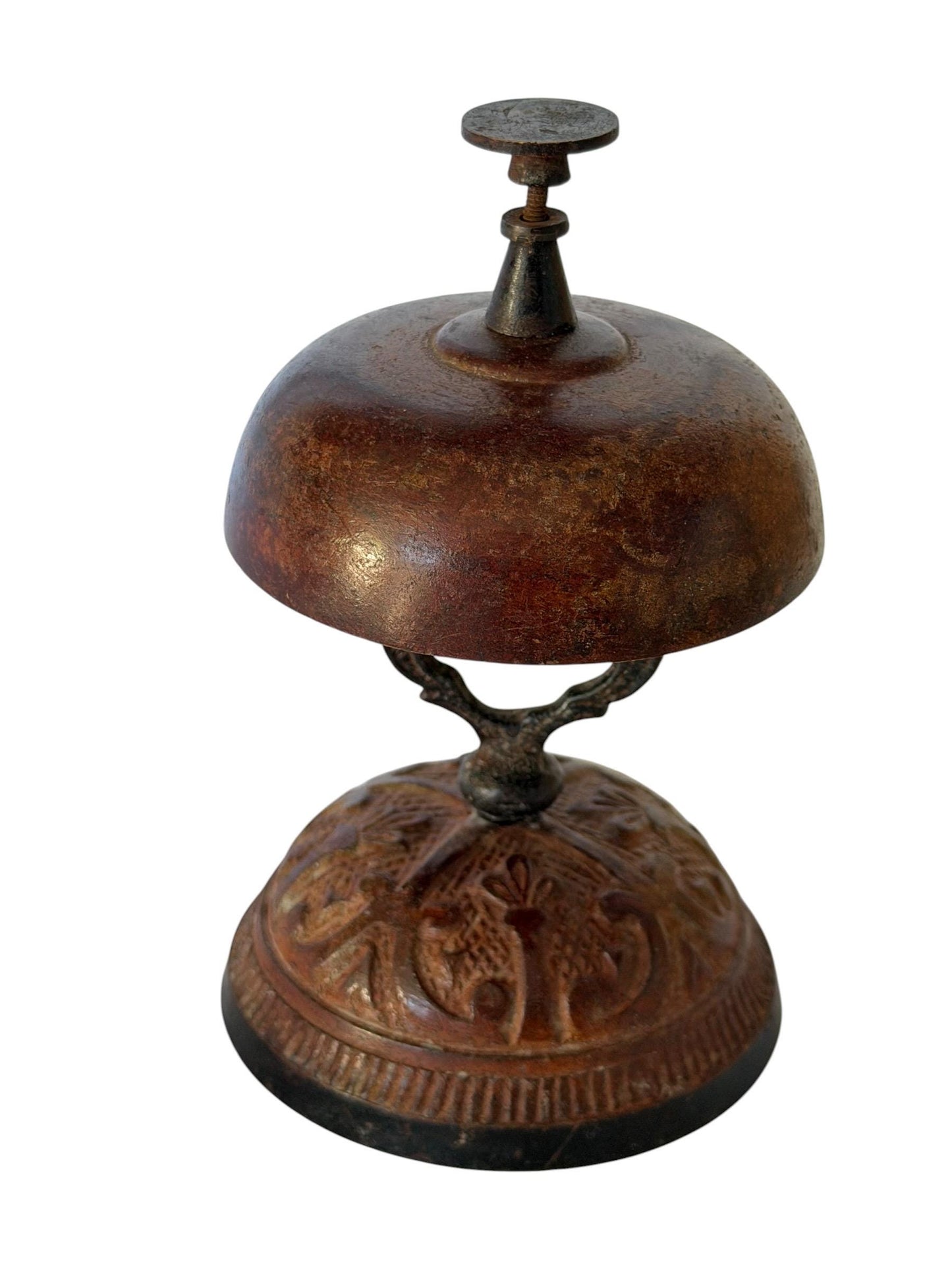Antique Hotel Desk Bell, Art Nouveau Clerk Counter Bell, 1900s. Hotelbell