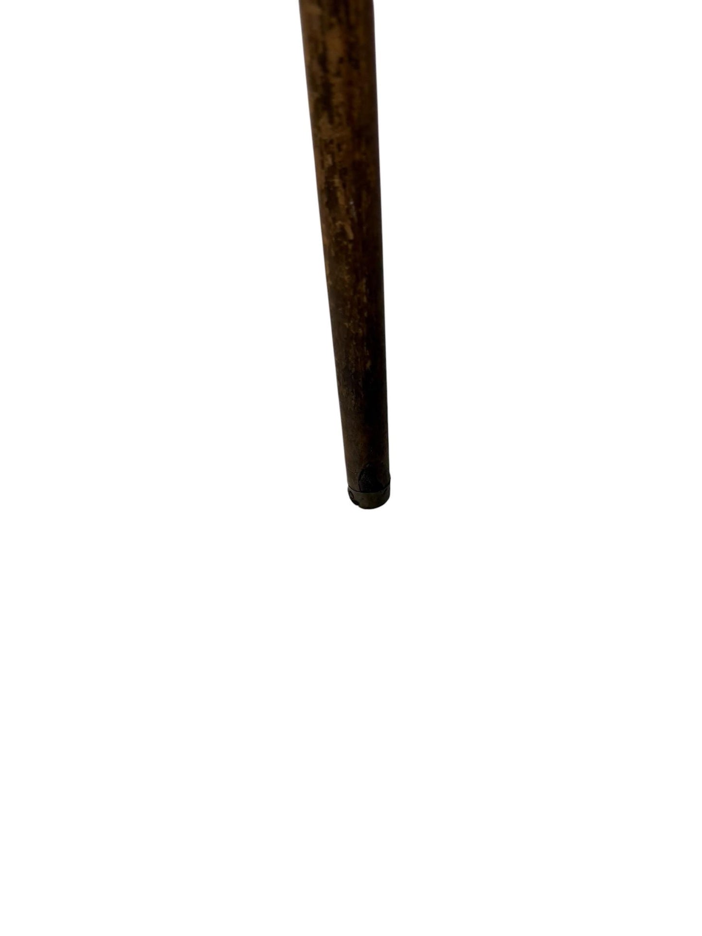 antique walking cane stick with cow bone , european collection, gentlemen's flannel stick.