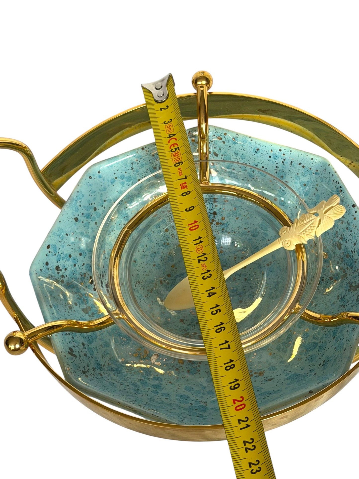 Caviar DIORgold plated and ceramic Serving Set with Bone Spoon,  kaviaar